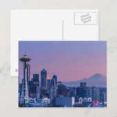 Zet Rainier op de achtergrond. Briefkaart (Voorkant / Achterkant)