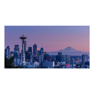 Zet Rainier op de achtergrond. Perfect Poster