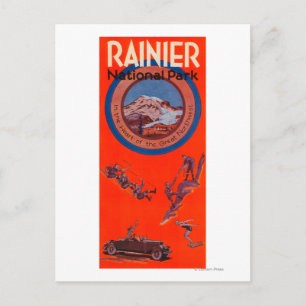 Zet Regenachtiger Adverteren Poster 2 op Briefkaart