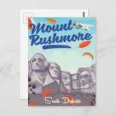 Zet Rushmore  de reisposter van de Stijl op. Briefkaart (Voorkant / Achterkant)