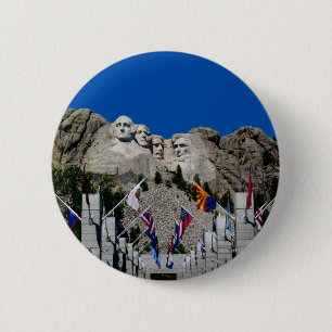 Zet Rushmore Herinnering de Zuid- van Dakota op Ronde Button 5,7 Cm