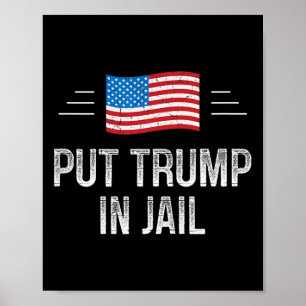 Zet Trump In De Gevangenis - Vintage Stijl - Poster