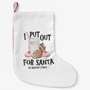 Zet uit voor kerstman hij komt altijd Grappige ker Kleine Kerstsok