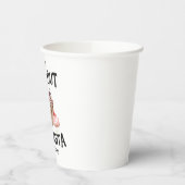 Zet uit voor kerstman hij komt altijd grappige ker papieren bekers (Links)