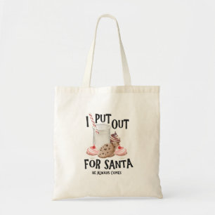 Zet uit voor kerstman hij komt altijd Grappige ker Tote Bag