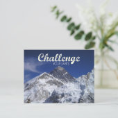 Zet Uitdaging Everest op Uw Briefkaart van Grenzen (Staand voorkant)