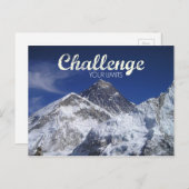 Zet Uitdaging Everest op Uw Briefkaart van Grenzen (Voorkant / Achterkant)