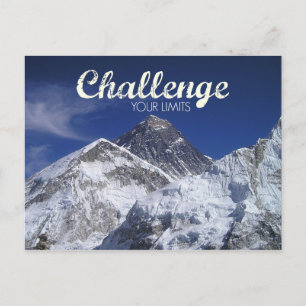 Zet Uitdaging Everest op Uw Briefkaart van Grenzen