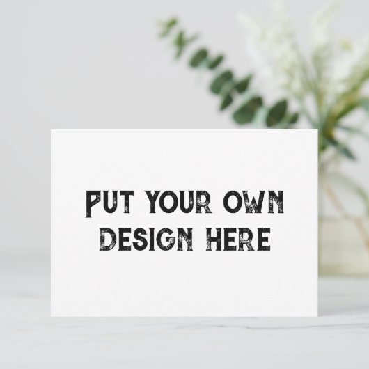 Zet uw eigen ontwerp Care Instruction Kaart (Staand voorkant)