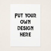 Zet uw eigen ontwerp ketting oorbellen Display Kaa Visitekaartje (Achterkant)