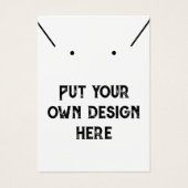 Zet uw eigen ontwerp ketting oorbellen Display Kaa Visitekaartje (Voorkant)