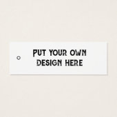 Zet uw eigen ontwerp Prijs Label Mini Visitekaartjes (Achterkant)