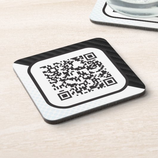 Zet uw Scannable QR code op deze Onderzetter (Linkerzijde)