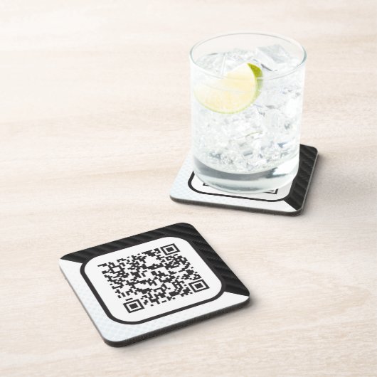 Zet uw Scannable QR code op deze Onderzetter (Rechterzijde)