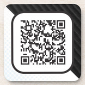 Zet uw Scannable QR code op deze Onderzetter (Voorkant)