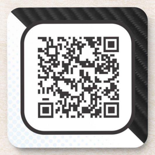 Zet uw Scannable QR code op deze Onderzetter (Voorkant)