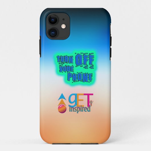 Zet uw telefoon uit Case-Mate iPhone case (Achterkant)