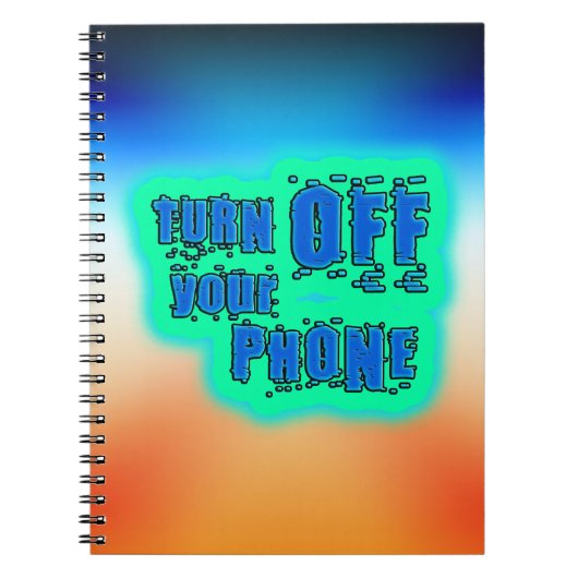 Zet uw telefoon uit notitieboek (Voorkant)