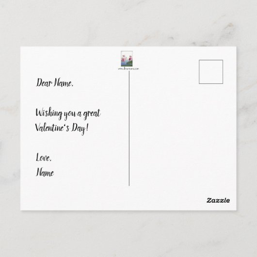 Zet uw voet neer Briefkaart (Achterkant)