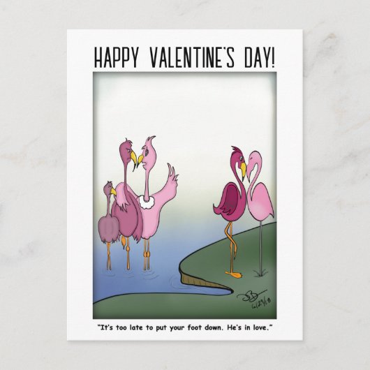 Zet uw voet neer Briefkaart (Voorkant)