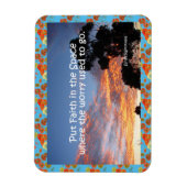 Zet Vertrouwen in de Ruimte Inspirerend Magnet van Magneet (Verticaal)