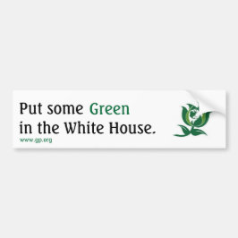Zet wat Groen in het Witte Huis v2 Bumpersticker