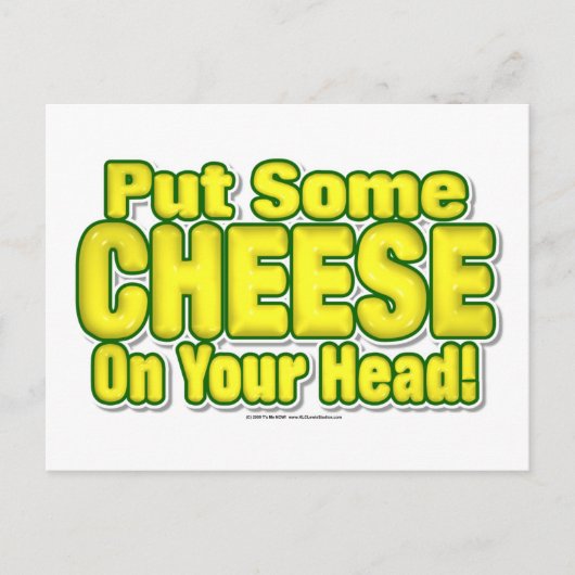 Zet wat KAAS op je hoofd. Briefkaart (Voorkant)