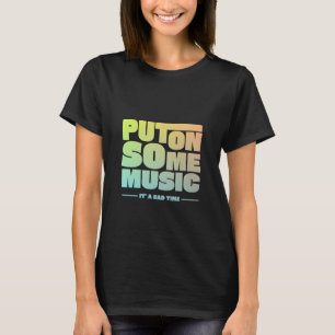 Zet wat muziek op t-shirt