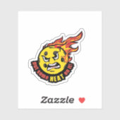 Zet wat warmte op het pickleball Sticker (Vel)