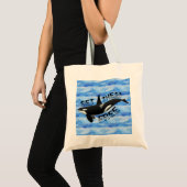 "Zet ze vrij" orca Tote Bag (Voorkant (product))