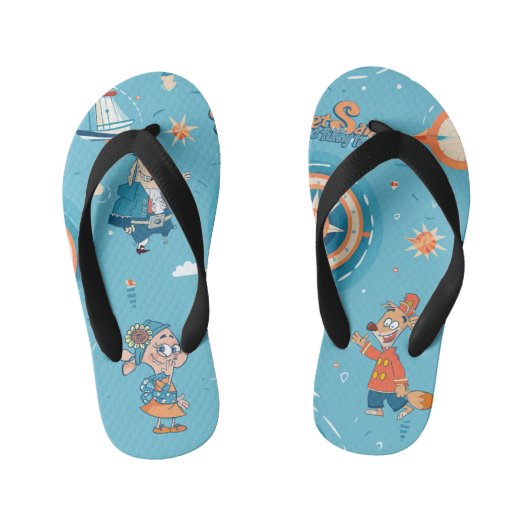 Zet Zeil voor een Grappig Verhaal Flip Flops (Voetbed)