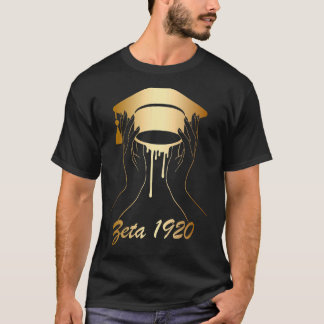 Zeta 1920 Afrikaans-Amerikaanse historische zwarte T-shirt