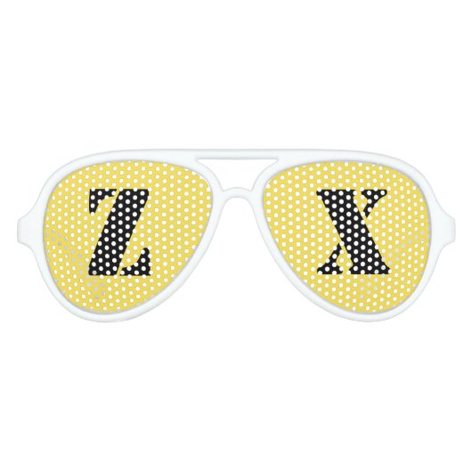 Zeta Chi Party Shades Aviator Zonnebril (Voorkant)