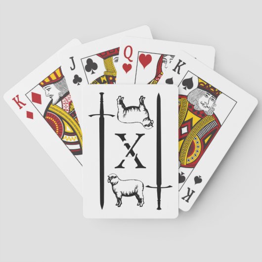 Zeta Chi-speelkaarten Pokerkaarten (Achterkant)