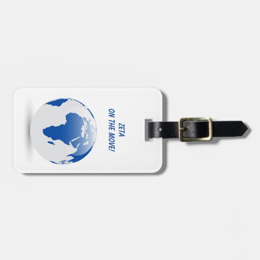 Zeta Phi Beta Bagage Label (Voorkant horizontaal)