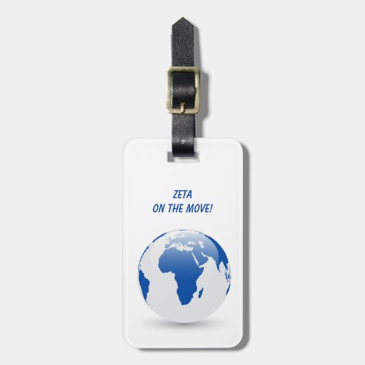 Zeta Phi Beta Bagage Label (Voorkant verticaal)