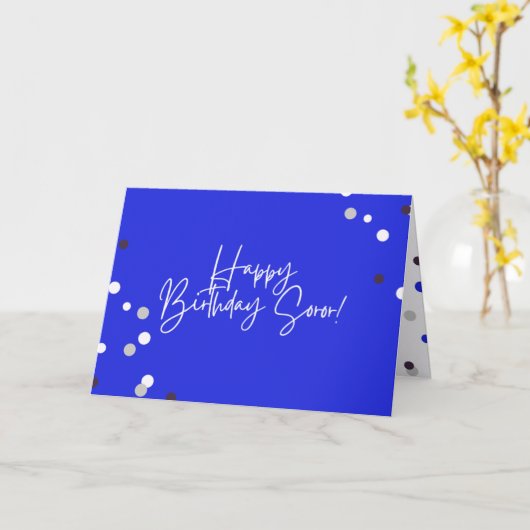 Zeta Phi Beta Birthday Card Kaart (Gele Bloem)