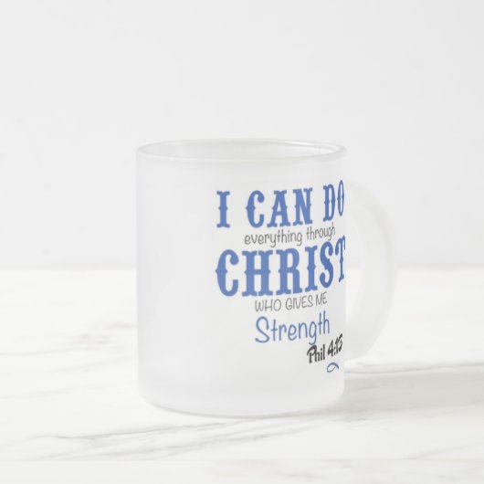 Zeta Phi Beta Christelijk bevroren mok phil 4:13 (Voorkant rechts)