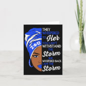 Zeta Phi Beta Sorority Black Vrouwen Pride Melanin Kaart (Voorkant)