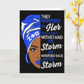 Zeta Phi Beta Sorority Black Women Pride Melanin A Kaart (Gele Bloem)