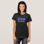 Zeta Phi Beta Sorority Parafernalia, Zeta Phi Bet T-shirt (Voorkant volledig)