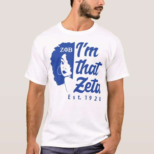 Zeta Phi Beta Sorority Zusterschap T-shirt (Voorkant)