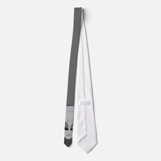 Zeta Reticulan Alien Stropdas (Achterkant)