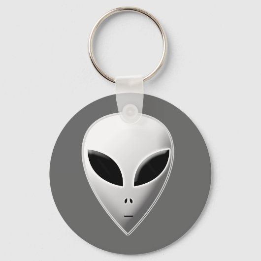 Zeta Reticulan Roswell Gray Alien Sleutelhanger (Voorkant)