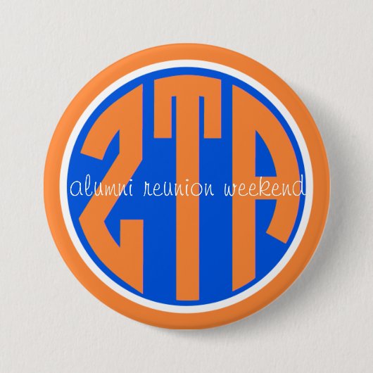 zeta reunion ronde button 7,6 cm (Voorkant)