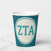 Zeta Tau Alpha Papieren Bekers (Achterkant)