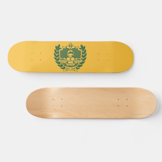 Zeta Zeta Zeta Frathood Crest - Kleur Skateboard (Horizontaal)