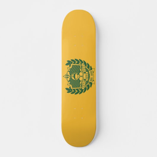 Zeta Zeta Zeta Frathood Crest - Kleur Skateboard (Voorkant)