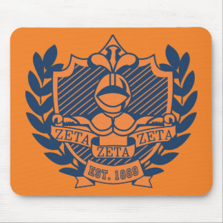 Zeta Zeta Zeta Frathood Crest - Navy/Oranje Muismat