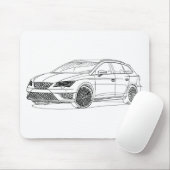 Zetel LeonST Cupra 2015 Muismat (Met muis)